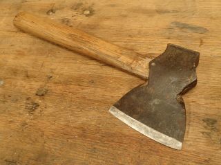 Vintage Small Hewing Hatchet Broad Ax Very Sharp Timber Framing Cabin Log Home