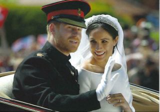 Prince Harry & His Wife Megan On The Occasion Of The Royal Wedding - Postcard