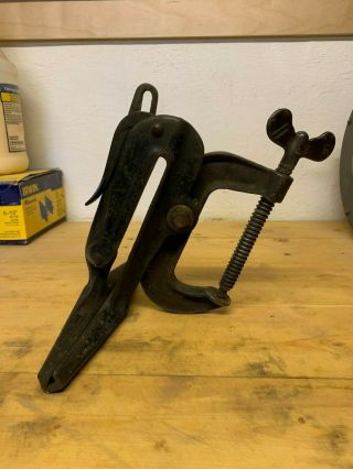 Antique Saw Sharpening Vice 7600 Patent
