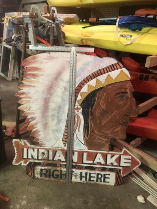 Indian Lake Sign Indian Lake Ohio