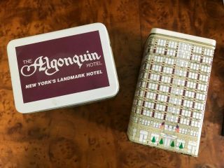 Algonquin Hotel York City - 2 Candy Tins