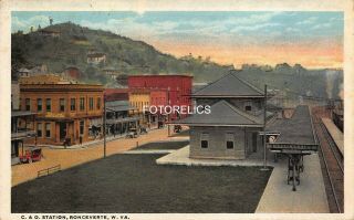 Depot - Ronceverte C & O Station Greenbrier County West Virginia Early Post Card