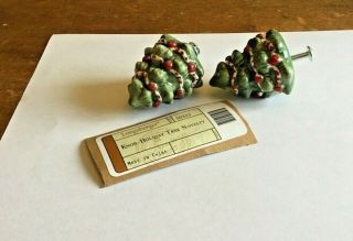 2 Longaberger Retired Christmas Tree Replacement Knobs