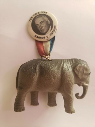 Vintage For President Warren G Harding Pin