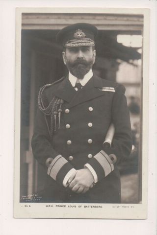 Vintage Postcard Prince Louis Of Battenberg Admiral Of The Fleet