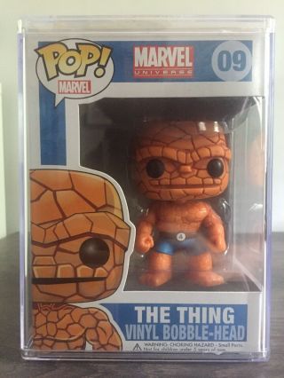 Funko Pop Marvel The Thing 09 Includes Pop Protector