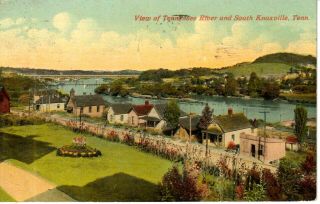 1912 View Of Tennessee River And South Knoxville,  Tn Tennessee Pc Very Rare