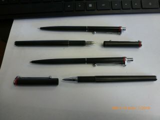 Rotring 700 Fountain Pen F Nib,  Mechanical Pencil,  And 2 Ball Point Pens