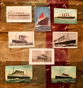 Stamps Postcards Lusitania Cunard Paquebot - Titanic White Star Line Interest -