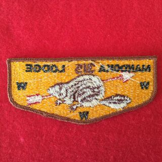 Boy Scout OA Mandoka Lodge 315 S2 Order Of The Arrow Pocket Flap Patch 2