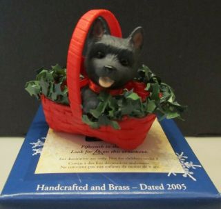 2005 Hallmark Puppy Love Repaint (Black) Ornament – Repaint of 15th in Series 5
