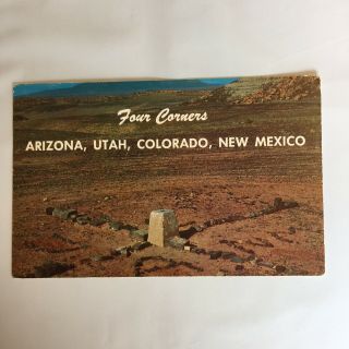 Four State Corners 38 Miles From Shiprock Mexico Postcard