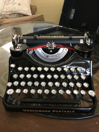 Gorgeous Underwood Portable Typewriter Made 1933
