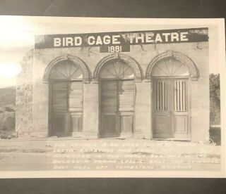 Vintage Postcard Bird Cage Theatre Tombstone Arizona Photograph Rppc