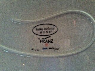 PEACOCK Franz Porcelain Tray/ Platter Large KathyIreland 3