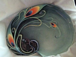 PEACOCK Franz Porcelain Tray/ Platter Large KathyIreland 4