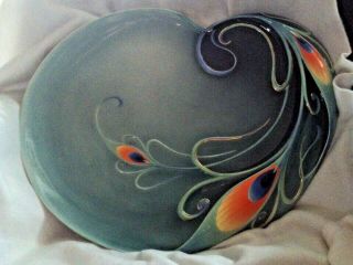 PEACOCK Franz Porcelain Tray/ Platter Large KathyIreland 8