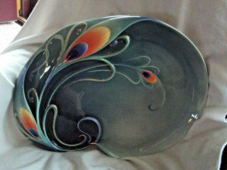 PEACOCK Franz Porcelain Tray/ Platter Large KathyIreland 9