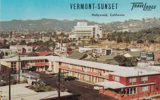 Vermont Sunset Travel Lodge Motel Hollywood California 1950 
