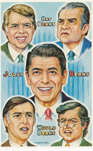 Political Related Comic Postcards,  11,  Gore,  Dole,  Reagans,  Democratic Party,  R.  Perot