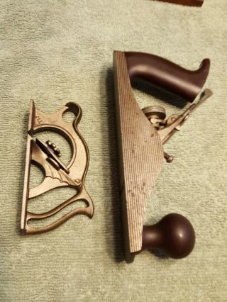 Two (2) Old Metal Woodworking Planes - One Small Plane And One Larger - Gc