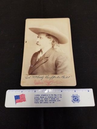 Buffalo Bill Cody Rack Card Photo Brisbois Chicago