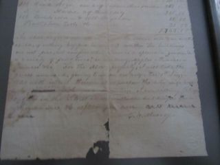 Antique Black Americana 1857 Hand Written Plantation Slavery Sales Invoice 4