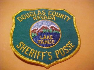 Douglas County Nevada Posse Police Patch Shoulder Size