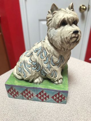Jim Shore Designs Figurine " Winston " West Highland Terrier Dog 4009746 Enesco