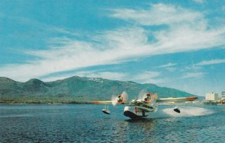 Amphibian Airplane Ketchikan Alaska Postcard 1960 