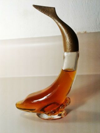 Avon Dolphin Perfume Cologne Vintage Glass Decanter Bottle