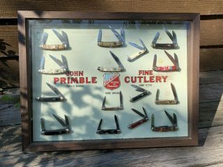 Vintage John Primble Pocket Knife Store Display