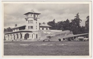 Guatemala City Foto Alvarez Pan American Airways Dc - 3 Nc21717 Airport Circa 1940