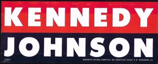 6 JFK KENNEDY JOHNSON campaign items 1960 Presidential campaign 2