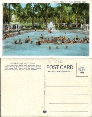 Swimming Pool & Amusement Park 1733 Park Kearney Nebraska Lincoln Highway 1920s