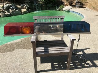 Vintage Federal Signal TWINSONIC CTS Rotating Fire Light Bar - 2