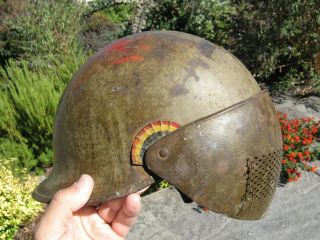 Rare World War One 1 Ww1 Experimental Military Visor Helmet