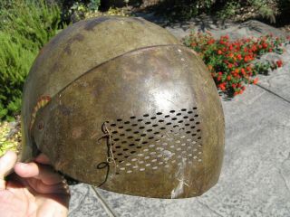 Rare World War One 1 WW1 Experimental Military Visor Helmet 2
