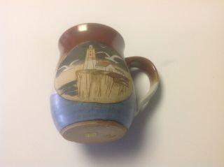 Vintage Otagiri Cliffside Lighthouse Coffee Mug