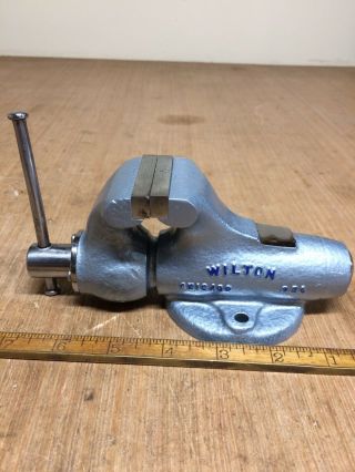 Vintage Baby Wilton 2” Fixed Base Vise Dated 6 - 15 - 64 6