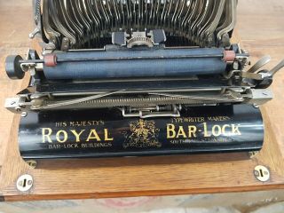 COLLECTIBLE TYPEWRITER ROYAL BAR LOCK - NO RISK WITH 12