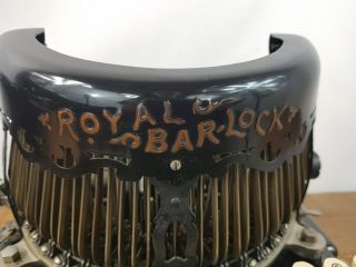 COLLECTIBLE TYPEWRITER ROYAL BAR LOCK - NO RISK WITH 5