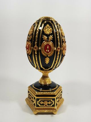 Franklin Faberge Imperial Jeweled Egg Chess Set