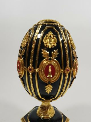 FRANKLIN FABERGE IMPERIAL JEWELED EGG CHESS SET 7