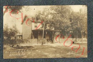 Ellendale Delaware J.  E.  Reed Residence - Circa 1907 Rppc Photo Grade 3,