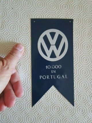 Very Rare Old Vw Volkswagen Tag 10 000 Units In Portugal Beetle »?