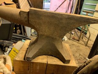 Peter Wright Anvil 176 lbs Marked 1 - 2 - 8 D Solid Wrought 27” X 10” Patent 6