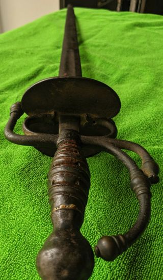 Very Rare C16th - 17th Century Spanish Rapier Sword 36 " (powerful)