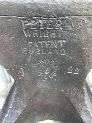 Vintage Peter Wright Blacksmith Anvil 2