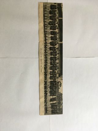1908 St Louis Browns Tri - Fold Postcard Extremely Rare